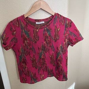 Unique pattern baby tee, made in Turkey